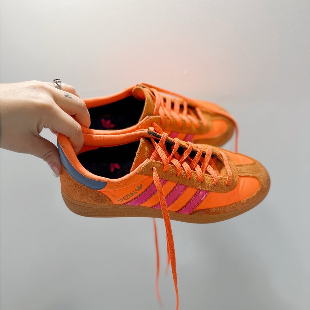 adidas Orange & Pink Spezial Suede/Nylon Sneakers
